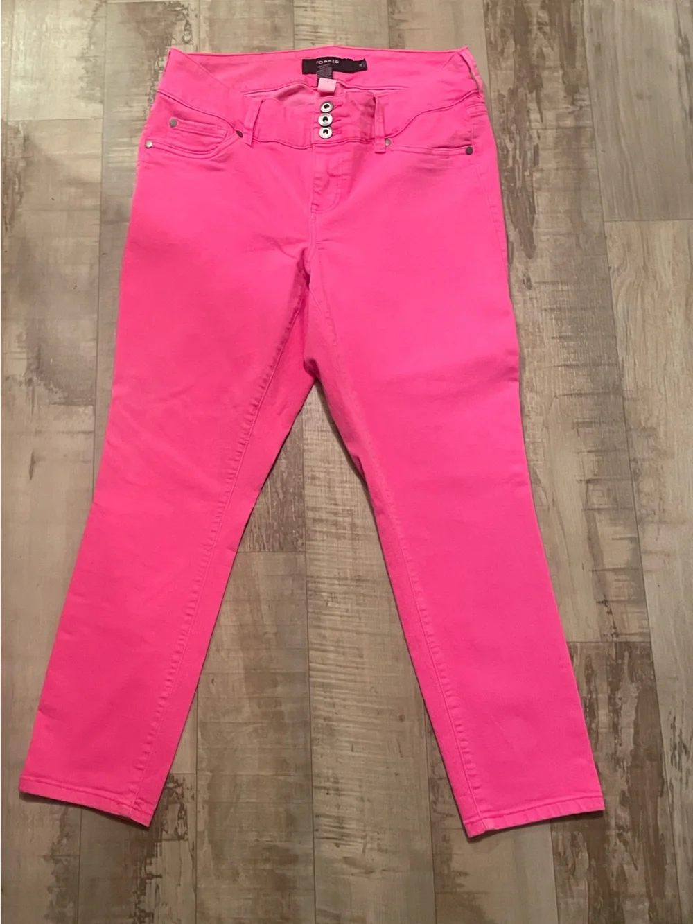 torrid Hot Pink High-Waist Skinny Jeans - Picture 3 of 3